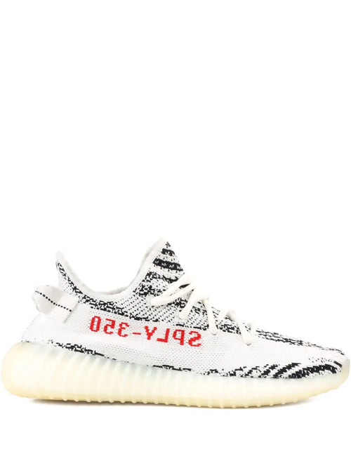 adidas Yeezy Boost 350 V2 Zebra - 2018/2019 Release Sneakers — White — Size US M 7.5 - US W 9 — Front View