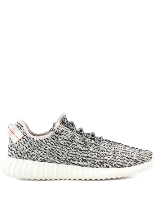 adidas Yeezy Boost 350 Turtle Dove Sneakers — White/Grey — Size US M 9 - US W 10.5 — Front View
