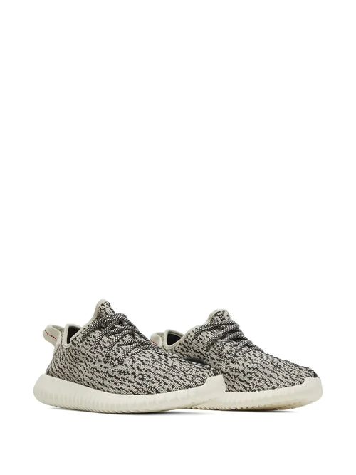 adidas Yeezy Boost 350 Turtle Dove Sneakers — White/Grey — Size US M 9 - US W 10.5 — Side View