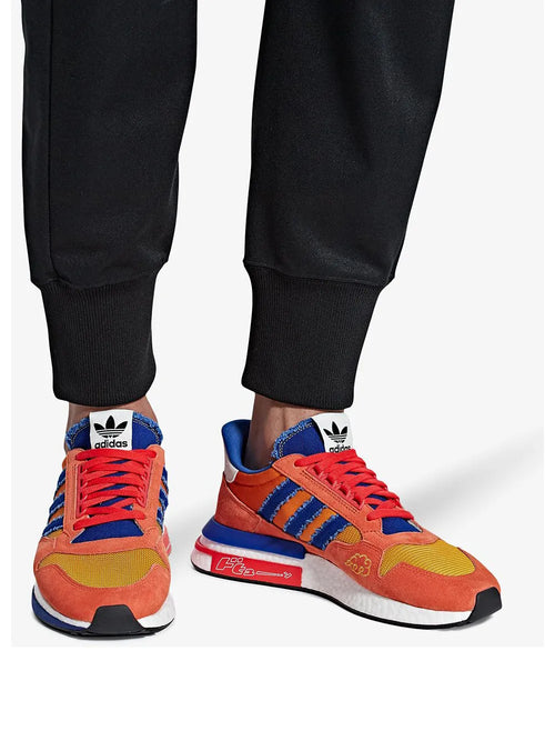 adidas X Dragon Ball Z Zx 500 Rm Goku Sneakers — Multicolour — Size US M 4 - US W 5.5 — Side View