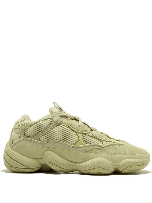 adidas Yeezy 500 Super Moon Yellow Sneakers — Light Yellow — Size US M 8 - US W 9.5 — Front View