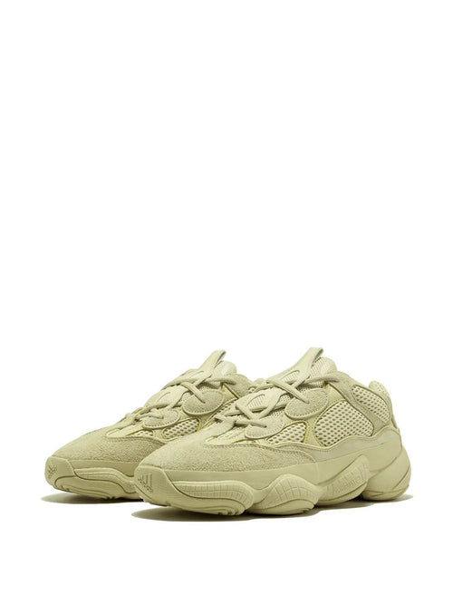 adidas Yeezy 500 Super Moon Yellow Sneakers — Light Yellow — Size US M 8 - US W 9.5 — Side View