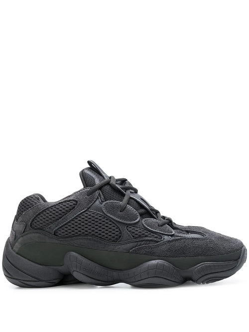 adidas Yeezy 500 Utility Black Sneakers — Black — Size US M 8 - US W 9.5 — Front View
