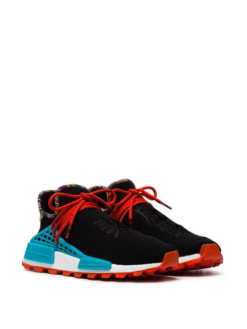 adidas X Pharrell Williams Solar Hu Nmd Inspiration Pack - Black Sneakers — Black/Multicolour — Size US M 10 - US W 11.5 — Side View