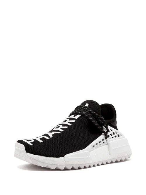 adidas X Pharrell Williams Cc Hu Nmd Chanel Sneakers — Black/White — Size US M 7 - US W 8.5 — Side View