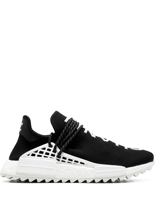 adidas X Pharrell Williams Cc Hu Nmd Chanel Sneakers — Black/White — Size US M 7 - US W 8.5 — Front View