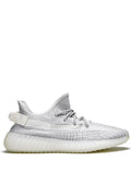 adidas Yeezy Boost 350 V2 Reflective Static Sneakers — White/Grey — Size US M 5.5 - US W 7 — Front View