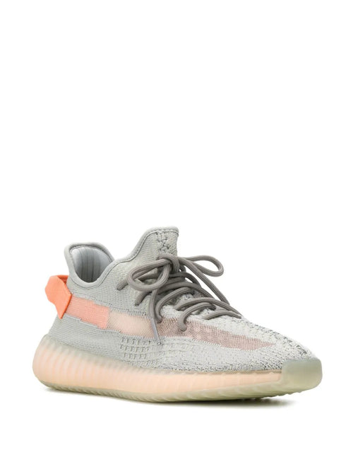 adidas Yeezy Boost 350 V2 True Form Sneakers — Grey/Orange — Size US M 5.5 - US W 7 — Side View