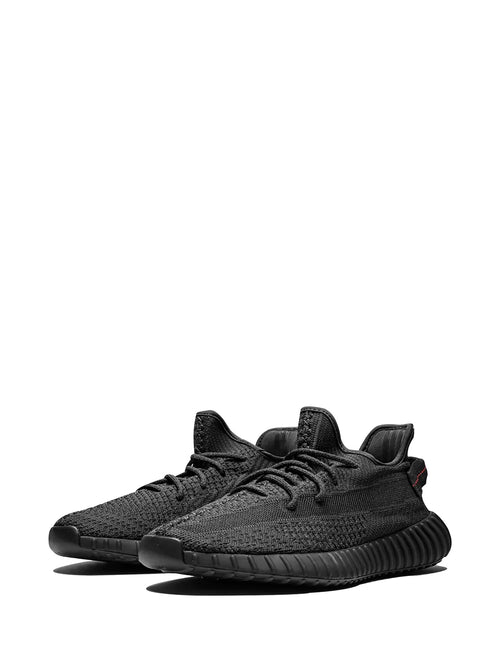 adidas Yeezy Boost 350 V2 Reflective Black - Static Sneakers — Black — Size US M 5.5 - US W 7 — Side View