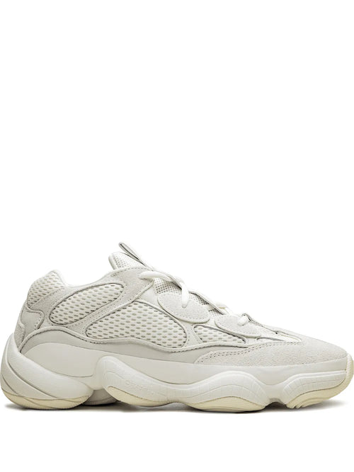 adidas Yeezy 500 Bone White Sneakers — Light Grey — Size US M 6 - US W 7.5 — Front View