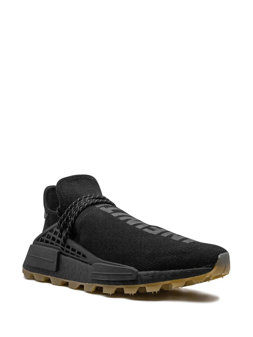 adidas X Pharrell Williams Hu Nmd Prd Core Black Sneakers — Core Black — Size US M 7 - US W 8.5 — Side View