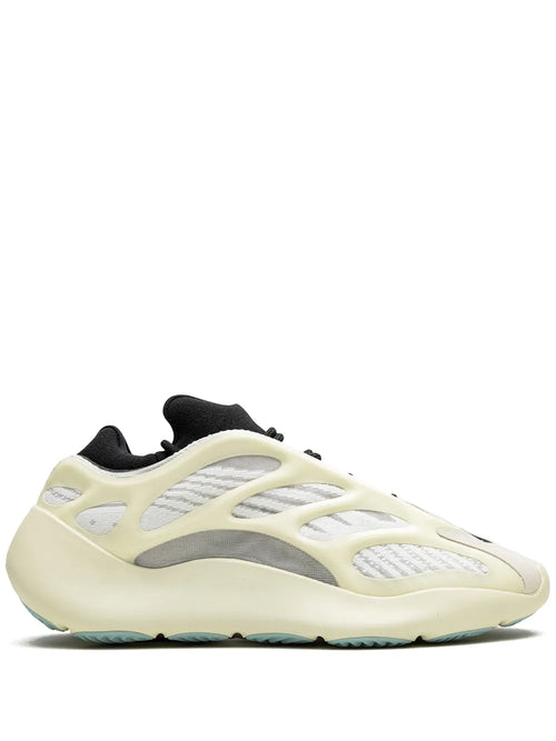adidas Yeezy 700 V3 Azael Sneakers — Black/Cream White — Size US M 9 - US W 10.5 — Front View