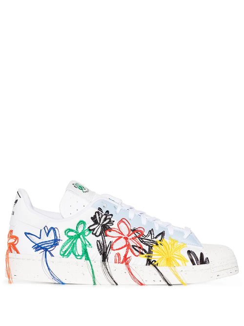 adidas X Sean Wotherspoon Superstar Superearth Sneakers — White — Size US M 9 - US W 10.5 — Front View