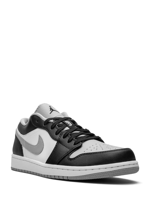 Air Jordan 1 Low Light Smoke Grey Sneakers — Black/Grey — Size US M 10.5 - US W 12 — Side View