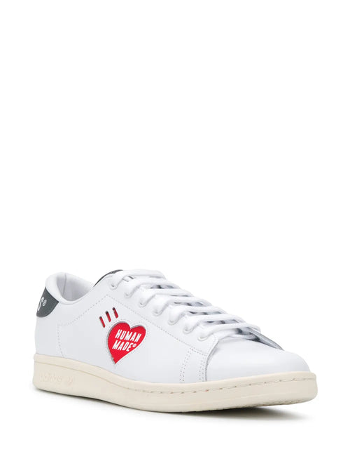 adidas X Human Made Stan Smith Sneakers — White/Black/Red — Size US M 11.5 - US W 13 — Side View