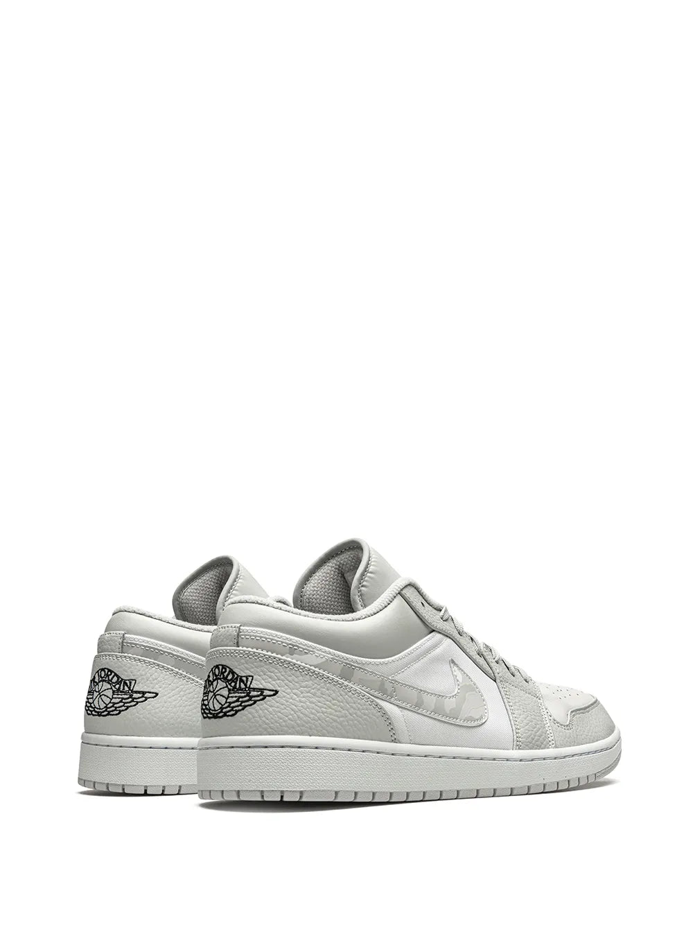 Air Jordan 1 Low White Camo Sneakers — Same as shown — Size US M 9.5 - US W 11 — Back View