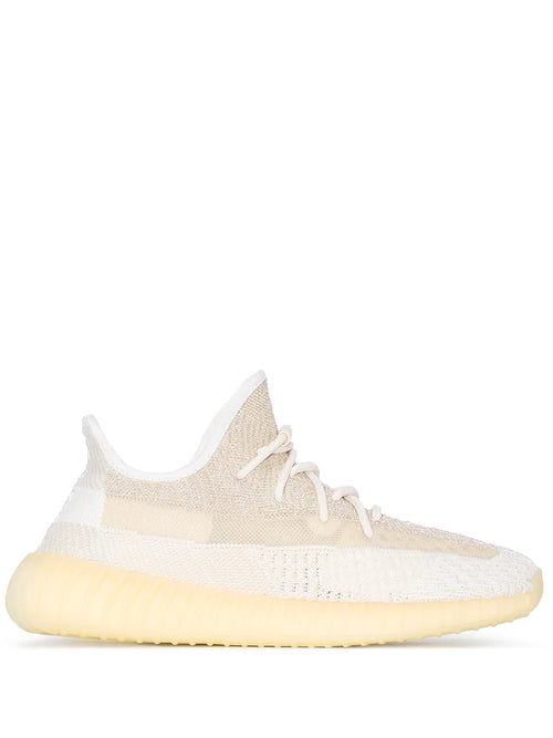adidas Yeezy Boost 350 V2 Natural Sneakers — Beige — Size US M 5.5 - US W 7 — Front View