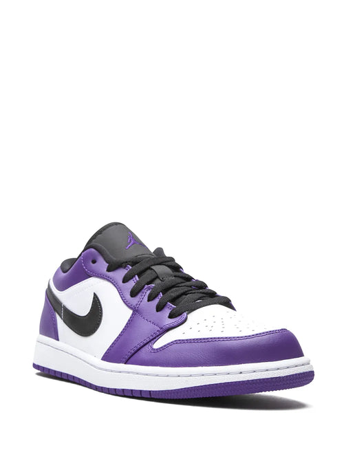 Air Jordan 1 Low Court Purple Sneakers — Same as shown — Size US M 9.5 - US W 11 — Side View