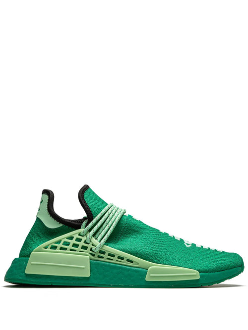 adidas X Pharrell Williams Hu Nmd Complexland Sneakers — Green — Size US M 7 - US W 8.5 — Front View