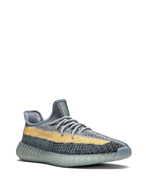 adidas Yeezy Boost 350 V2 Ash Blue Sneakers — Ash Blue — Size US M 9 - US W 10.5 — Side View