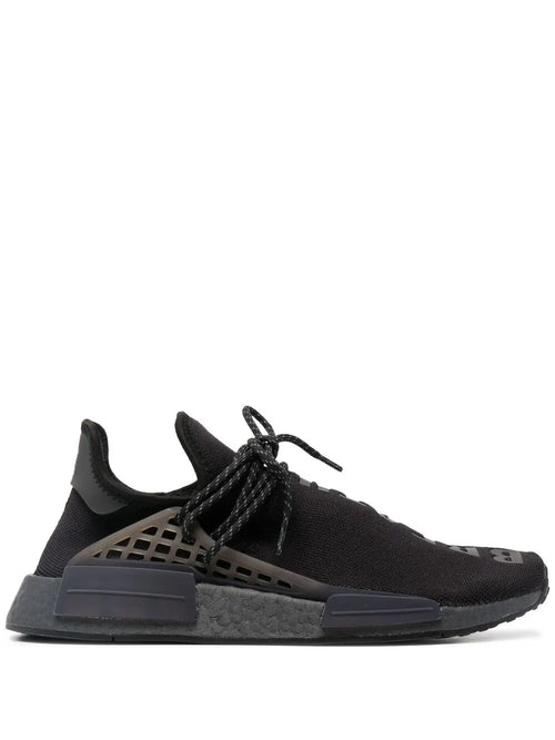 adidas X Pharrell Nmd Hu Black Future Sneakers — Black — Size US M 6 - US W 7.5 — Front View