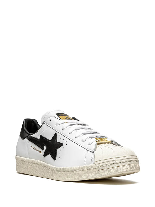 adidas X Bapte Superstar 80S White/Black Sneakers — Same as shown — Size US M 8 - US W 9.5 — Side View