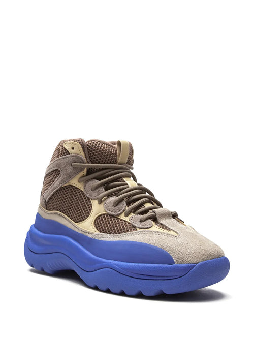 adidas Yeezy Taupe Blue Desert Boots — Brown/Blue — Size US M 3.5 - US W 5 — Side View