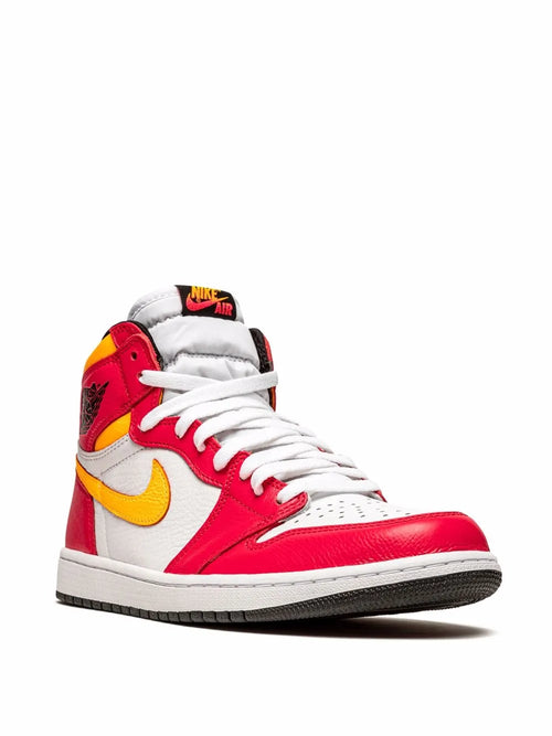 Air Jordan 1 High Og Light Fusion Red Sneakers — Same as shown — Size US M 6.5 - US W 8 — Side View
