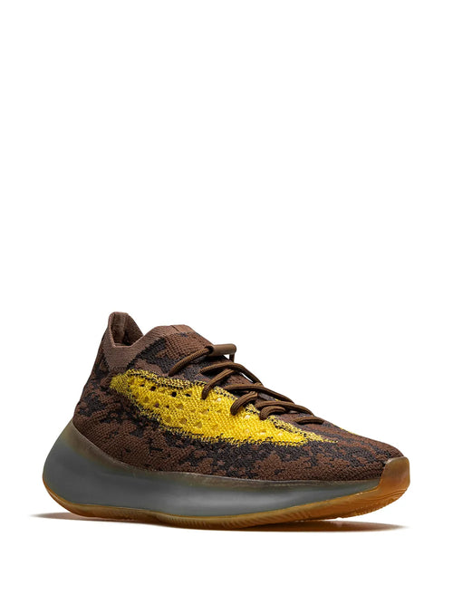 adidas Yeezy Boost 380 Reflective Lmnte Sneakers — Brown/Yellow — Size US M 8.5 - US W 10 — Side View