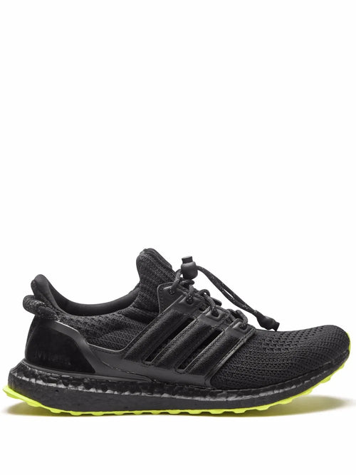 adidas X Ivy Park Ultraboost Black/Hi-Res Yellow Sneakers — Core Black/Hi-Res Yellow — Size US M 11.5 - US W 13 — Front View