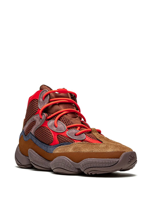 adidas Yeezy 500 High Sumac Sneakers — Mesh Panelling — Size US M 6 - US W 7.5 — Side View