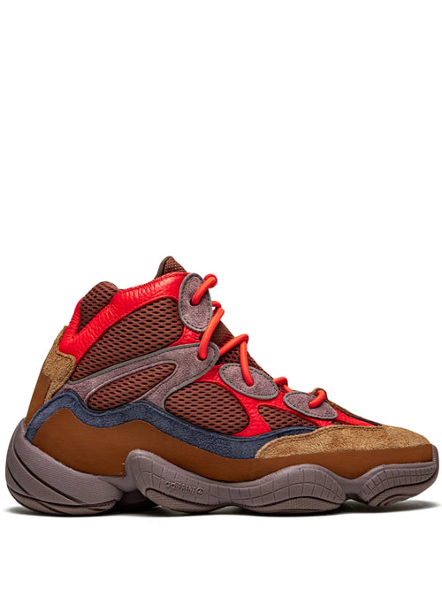 adidas Yeezy 500 High Sumac Sneakers — Mesh Panelling — Size US M 6 - US W 7.5 — Front View