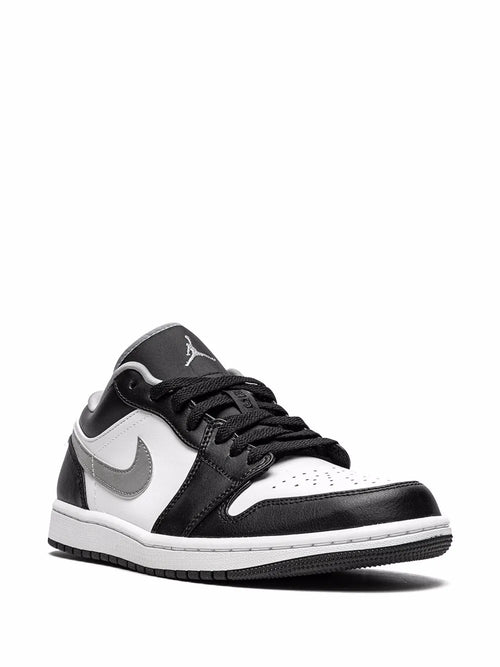 Air Jordan 1 Low Black/Particle Grey Sneakers — Black/White/Particle Grey — Size US M 11.5 - US W 13 — Side View
