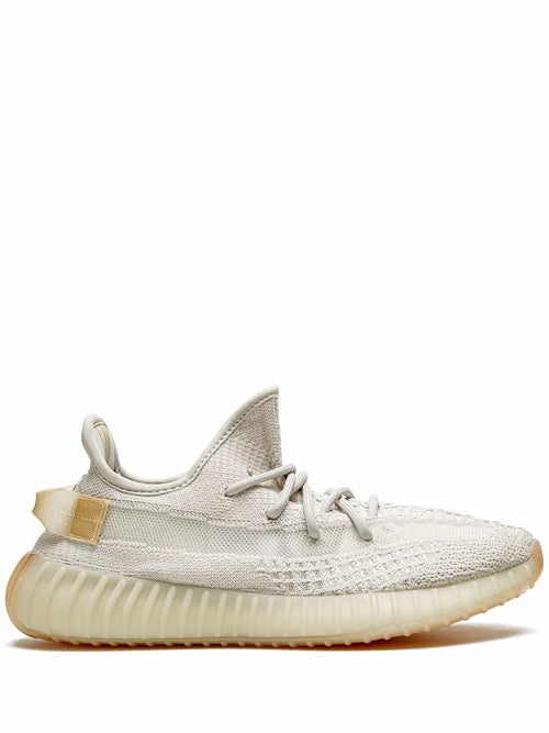 adidas Yeezy Boost 350 V2 Light Sneakers — Light Grey — Size US M 5.5 - US W 7 — Front View