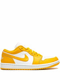 Air Jordan 1 Low Pollen Sneakers — Yellow/White — Size US M 10.5 - US W 12 — Front View