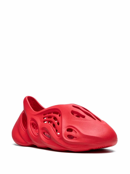 adidas Yeezy Foam Runner Vermillion Sneakers — Red — Size US M 3.5 - US W 5 — Side View