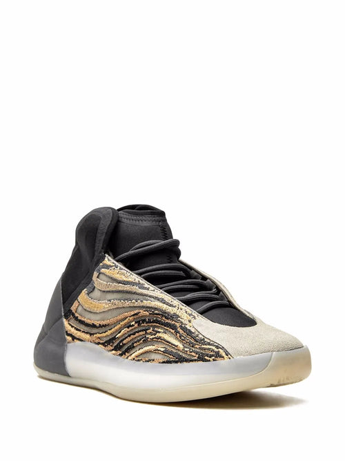adidas Yeezy Quantum Amber Tint Sneakers — Contrasting Panel Detail — Size US M 3.5 - US W 5 — Side View
