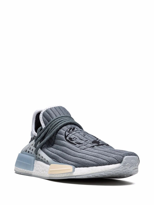 adidas X Billionaire Boys Club X Pharrell Hu Nmd  Astronaut Blue Sneakers — Grey — Size US M 8 - US W 9.5 — Side View