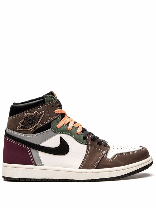 Air Jordan 1 High Og Hand Crafted Sneakers — Multicolour — Size US M 6.5 - US W 8 — Front View