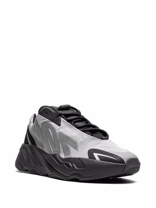 adidas Yeezy 700 Mnvn Metallic Sneakers — Silver-Tone/Black — Size US M 9 - US W 10.5 — Side View
