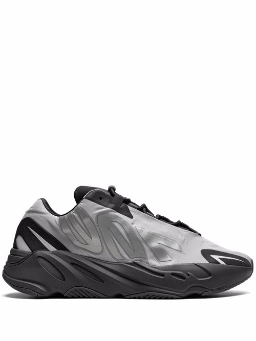 adidas Yeezy 700 Mnvn Metallic Sneakers — Silver-Tone/Black — Size US M 9 - US W 10.5 — Front View