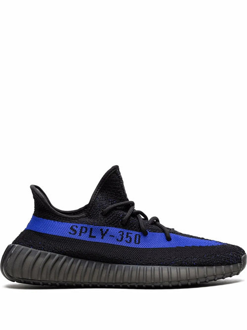 adidas Yeezy 350 V2 Dazzling Blue Sneakers — Black — Size US M 6 - US W 7.5 — Front View