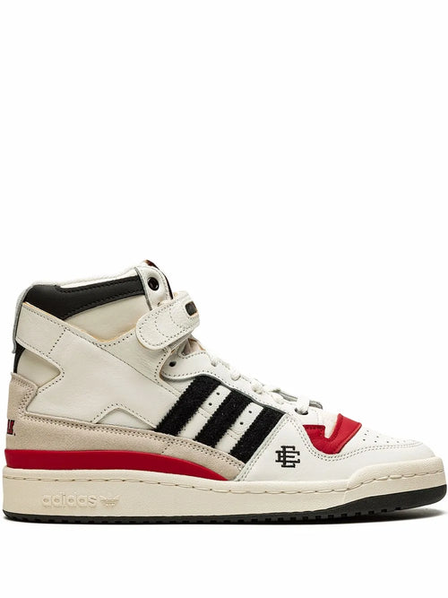 adidas X Eric Emanuel Forum 84 High Louisville Sneakers — Cloud White/Core Black/Team Power Red — Size US M 4 - US W 5.5 — Front View