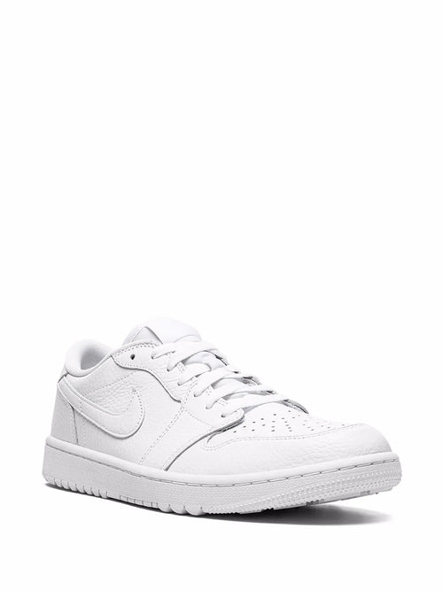 Air Jordan 1 Low Golf Triple White Sneakers — White — Size US M 9.5 - US W 11 — Side View
