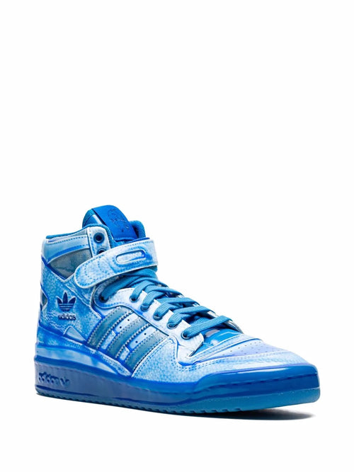 adidas X Jeremy Scott Forum High-Top Dipped Blue Sneakers — Same as shown — Size US M 5 - US W 6.5 — Side View