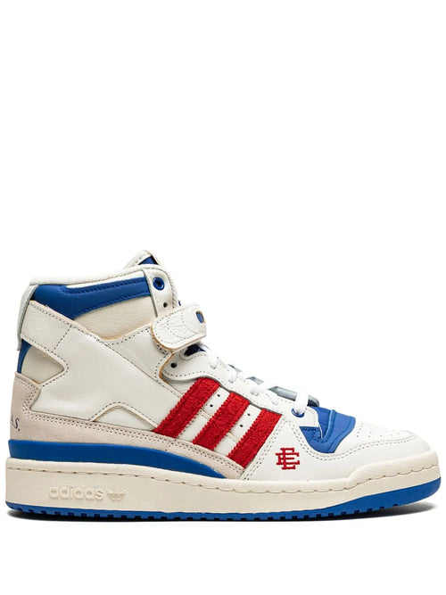 adidas X Eric Emanuel Forum 84 High Midnight Madness/Kansas Jayhawks Sneakers — Same as shown — Size US M 4 - US W 5.5 — Front View