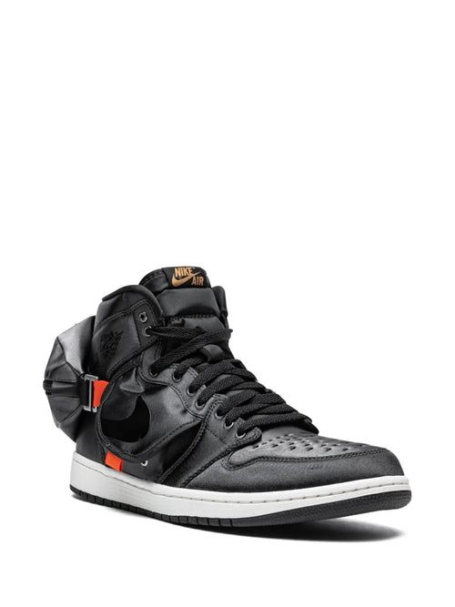 Air Jordan 1 High Og Stash Sneakers — Jet Black — Size US M 6.5 - US W 8 — Side View