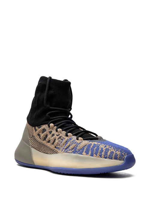 adidas Yeezy Basketball Knit Slate Azure Sneakers — Brown — Size US M 9 - US W 10.5 — Side View