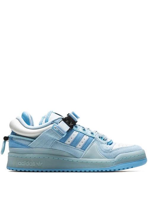 adidas X Bad Bunny Forum Buckle Low Blue Tint Sneakers — Same as shown — Size US M 8 - US W 9.5 — Front View
