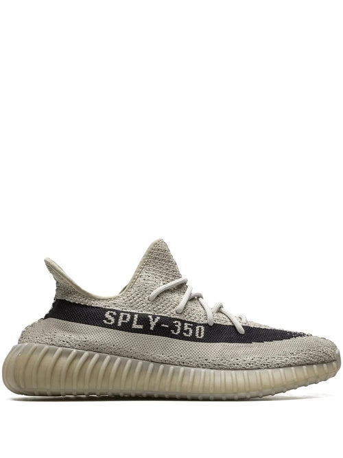 adidas Yeezy 350 Boost V2 Slate Sneakers — Slate Grey/Core Black — Size US M 6 - US W 7.5 — Front View